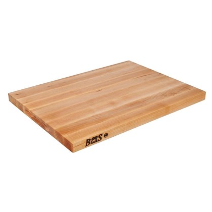 John Boos Blocks Pro Chef Lite Maple Wood Cutting Board with Recessed Handles